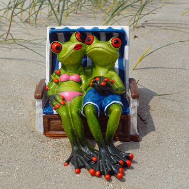 Robert und Claudia im Strandkorb