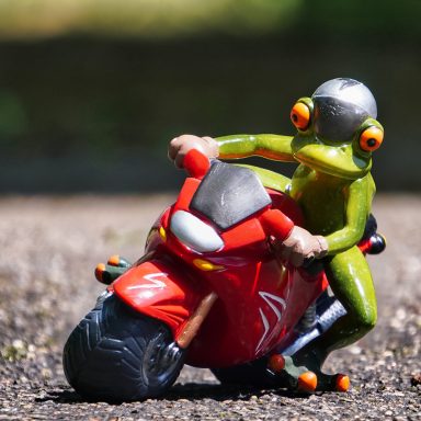 Robert auf dem Motorrad