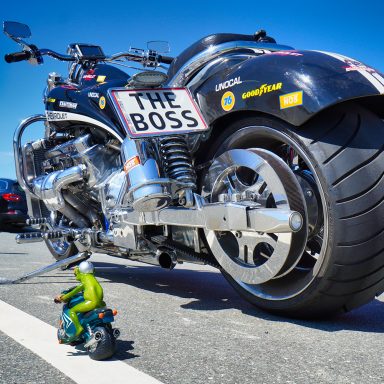 Robert auf dem Motorrad