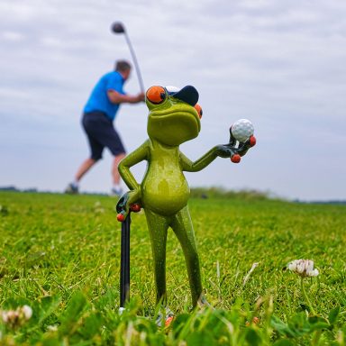 Robert auf dem Golfplatz